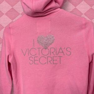 Victoria's Secret PINK Supermodel Zip-Up Bling Hoodie